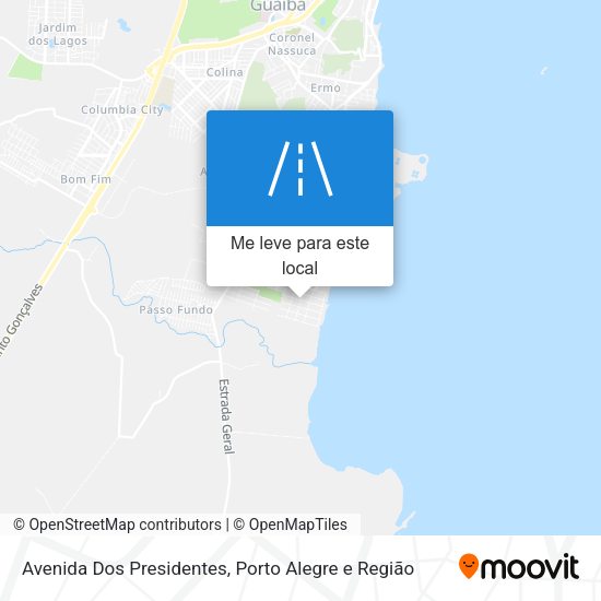 Avenida Dos Presidentes mapa