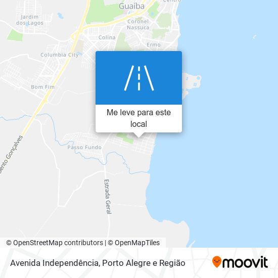 Avenida Independência mapa