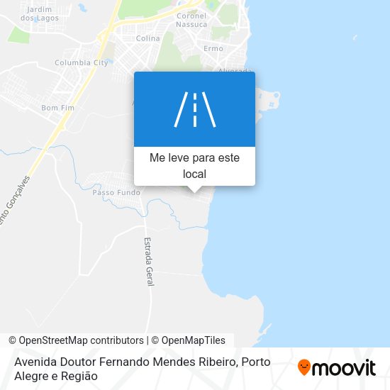 Avenida Doutor Fernando Mendes Ribeiro mapa