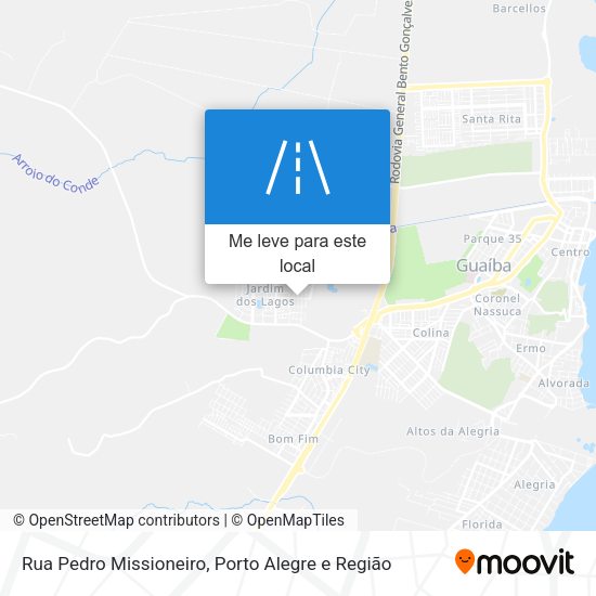 Rua Pedro Missioneiro mapa
