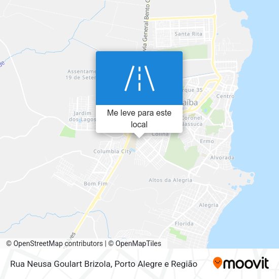 Rua Neusa Goulart Brizola mapa