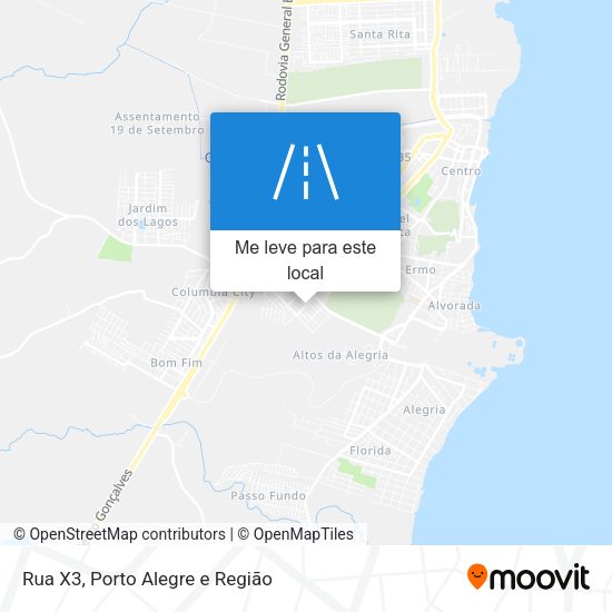 Rua X3 mapa