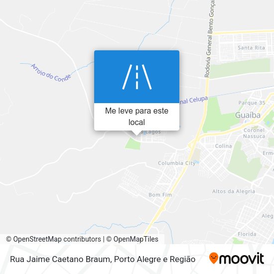 Rua Jaime Caetano Braum mapa