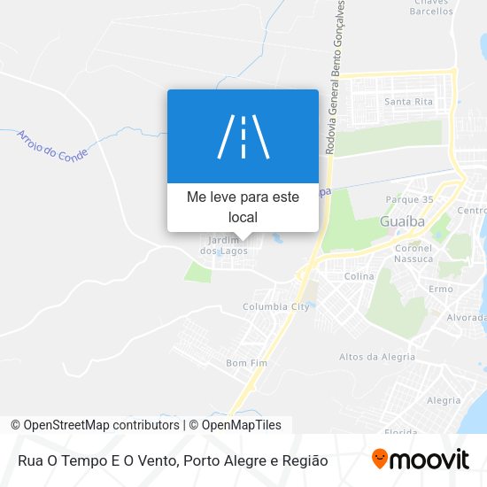 Rua O Tempo E O Vento mapa