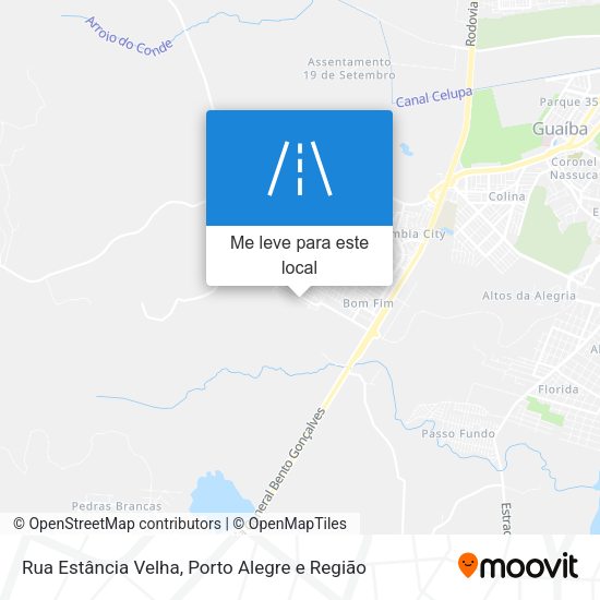 Rua Estância Velha mapa