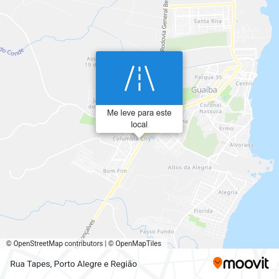 Rua Tapes mapa