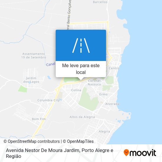 Avenida Nestor De Moura Jardim mapa