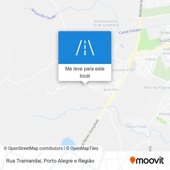 Rua Tramandaí mapa