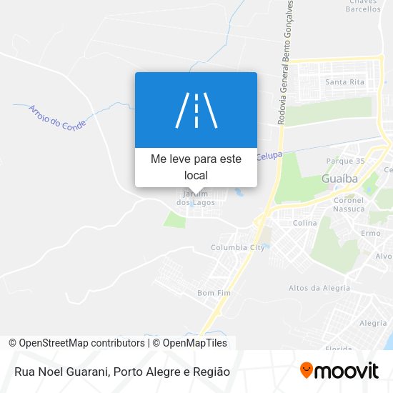 Rua Noel Guarani mapa