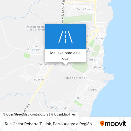 Rua Oscar Roberto T. Link mapa