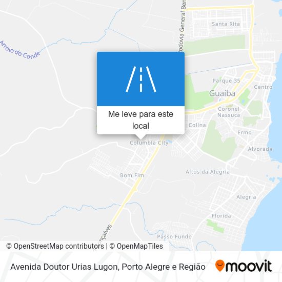 Avenida Doutor Urias Lugon mapa