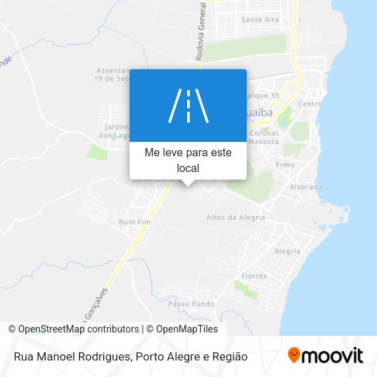 Rua Manoel Rodrigues mapa