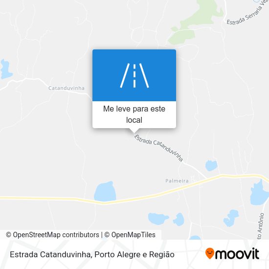 Estrada Catanduvinha mapa