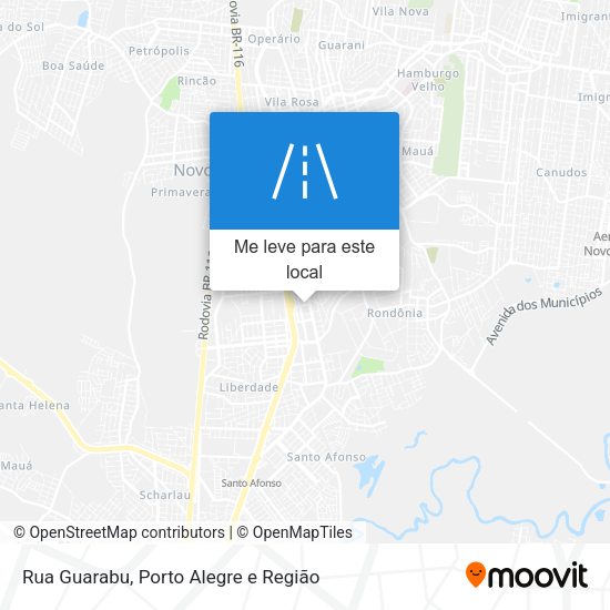 Rua Guarabu mapa