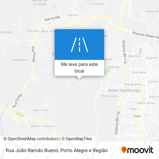 Rua João Ramão Bueno mapa