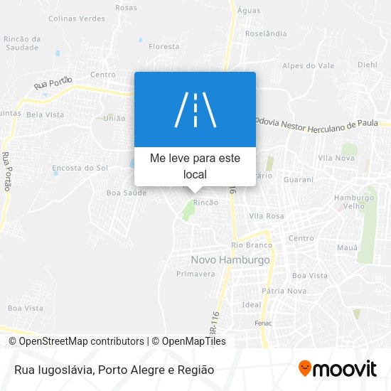 Rua Iugoslávia mapa