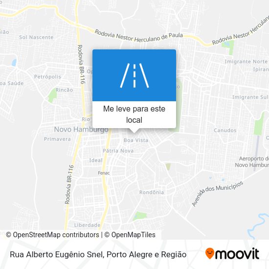 Rua Alberto Eugênio Snel mapa