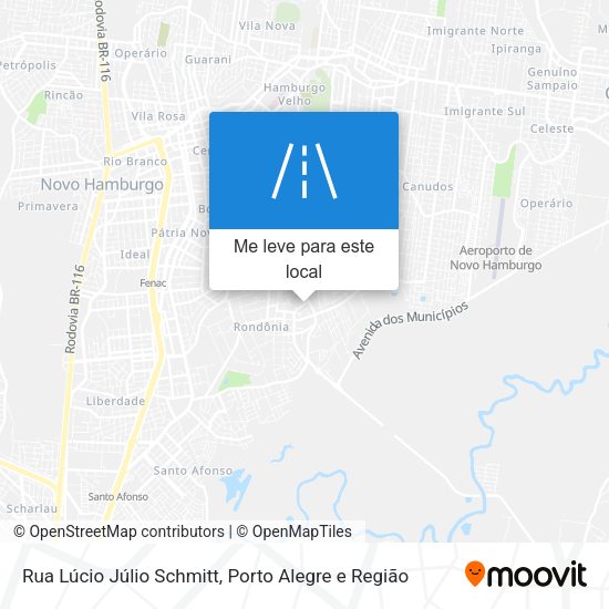 Rua Lúcio Júlio Schmitt mapa