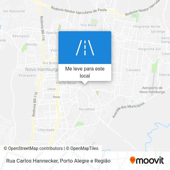 Rua Carlos Hannecker mapa
