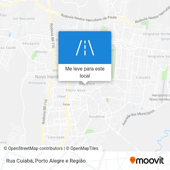 Rua Cuiabá mapa