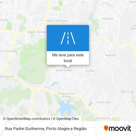 Rua Padre Guilherme mapa