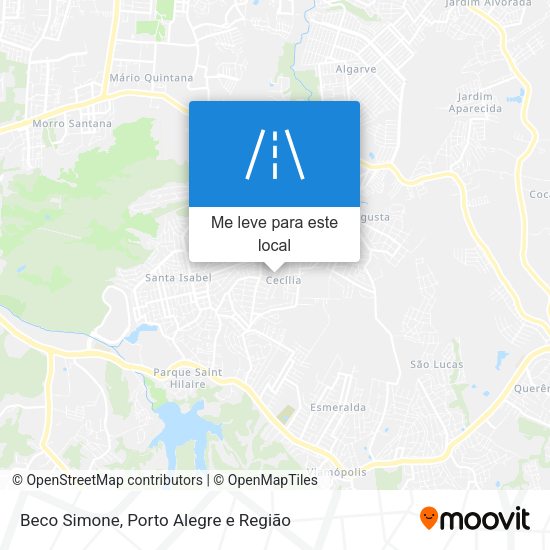Beco Simone mapa