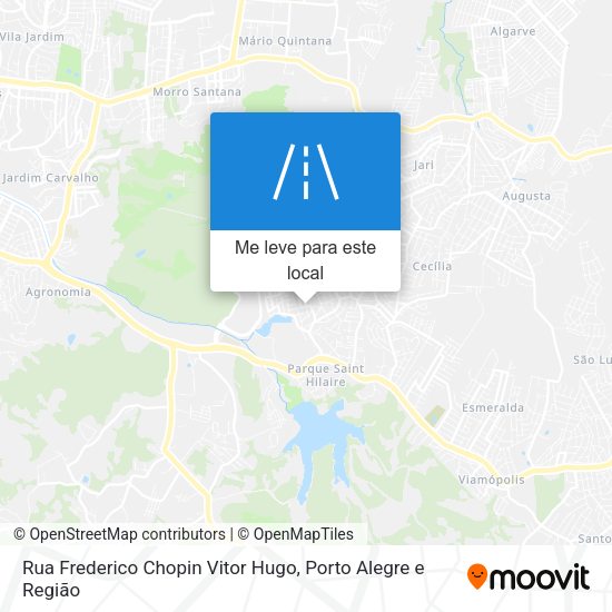 Rua Frederico Chopin Vitor Hugo mapa