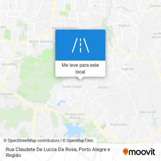 Rua Claudete De Lucca Da Rosa mapa