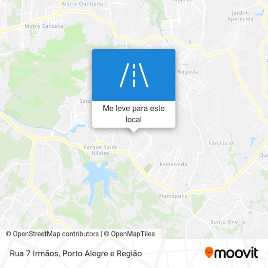 Rua 7 Irmãos mapa