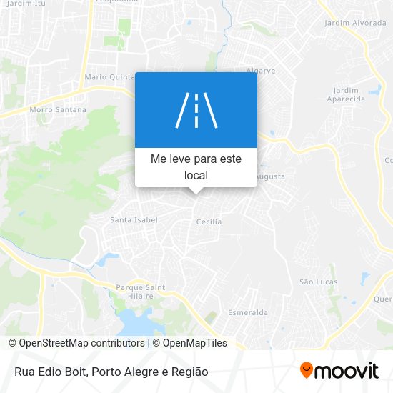 Rua Edio Boit mapa