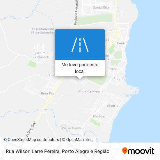 Rua Wilson Larré Pereira mapa