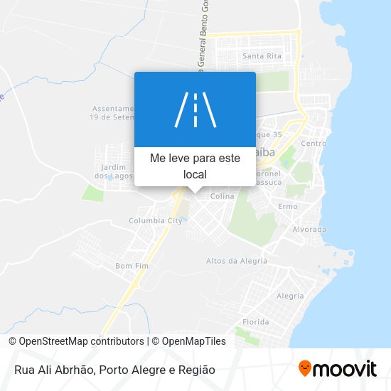 Rua Ali Abrhão mapa