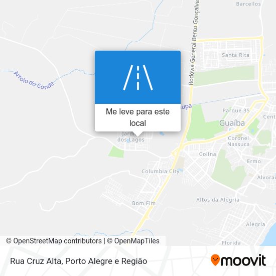 Rua Cruz Alta mapa