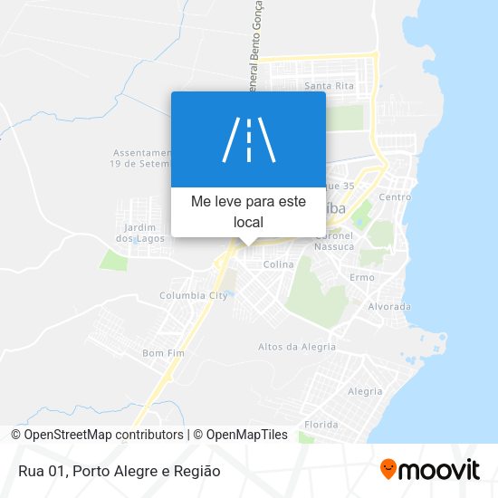 Rua 01 mapa