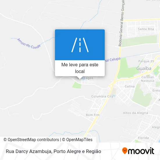 Rua Darcy Azambuja mapa