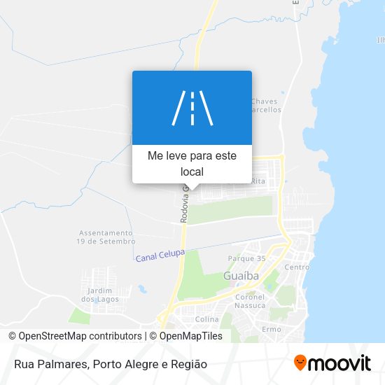 Rua Palmares mapa