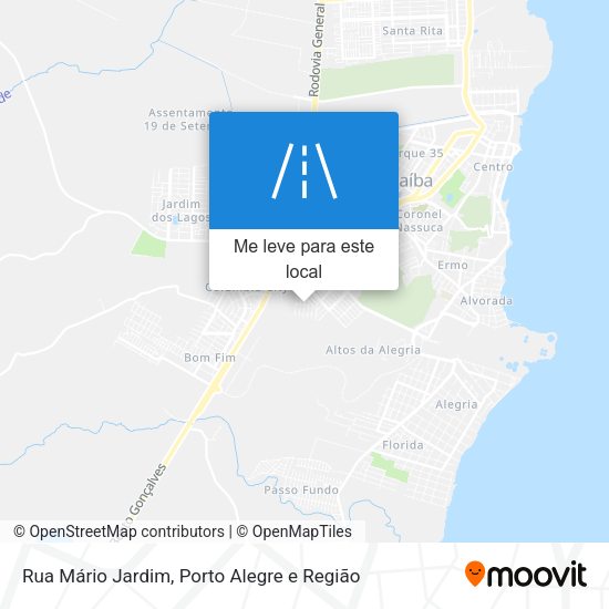 Rua Mário Jardim mapa