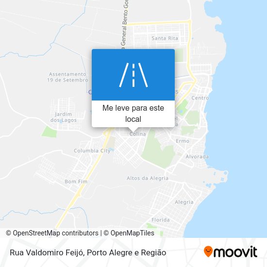 Rua Valdomiro Feijó mapa