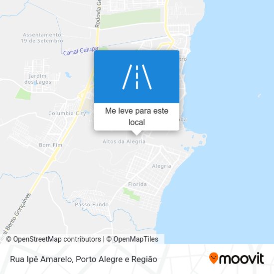 Rua Ipê Amarelo mapa