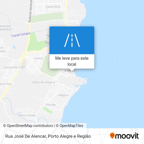 Rua José De Alencar mapa