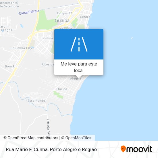 Rua Mario F. Cunha mapa