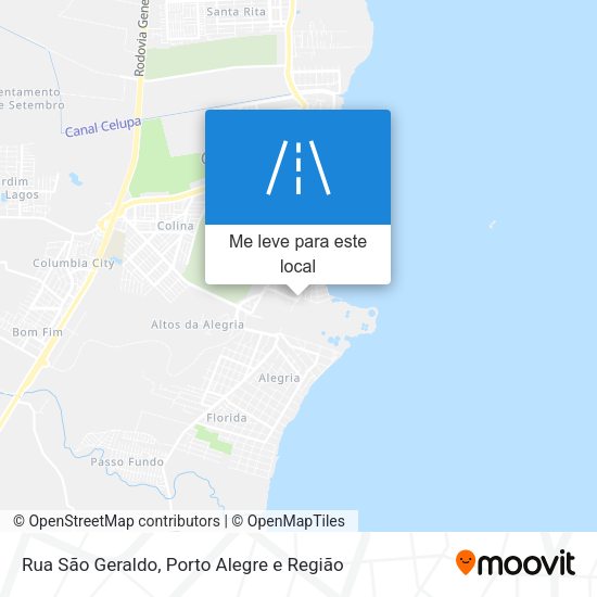 Rua São Geraldo mapa