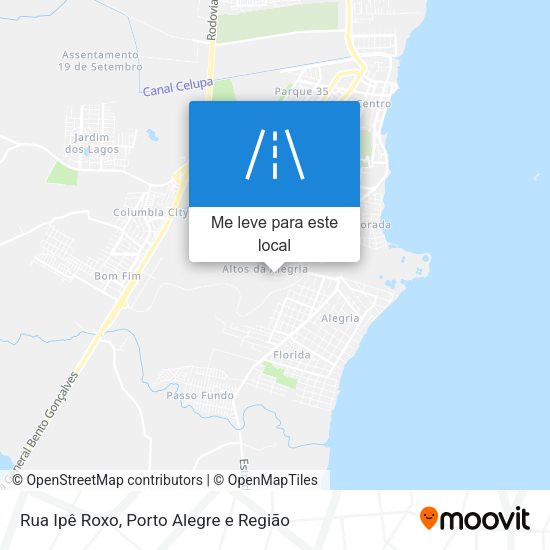 Rua Ipê Roxo mapa