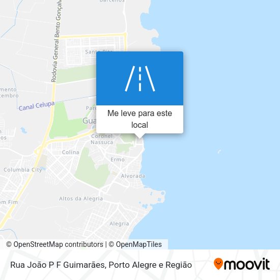 Rua João P F Guimarães mapa