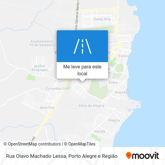 Rua Olavo Machado Lessa mapa