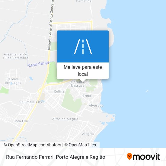 Rua Fernando Ferrari mapa