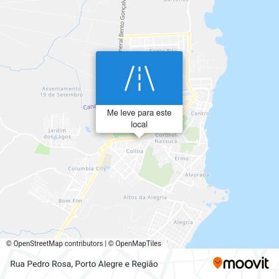 Rua Pedro Rosa mapa