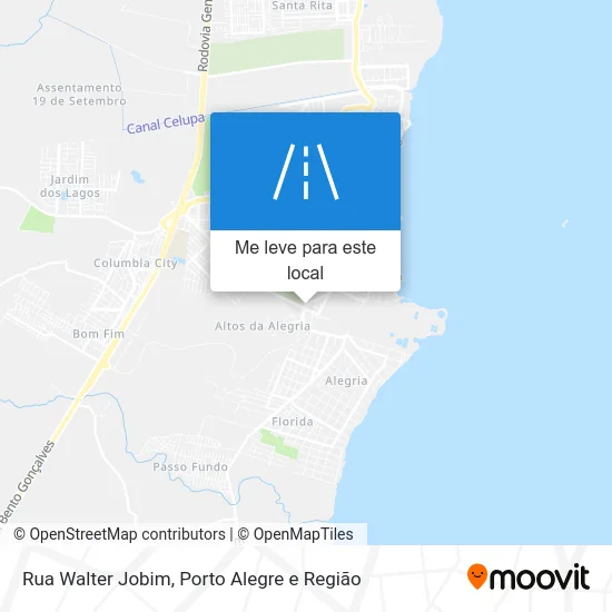 Rua Walter Jobim mapa