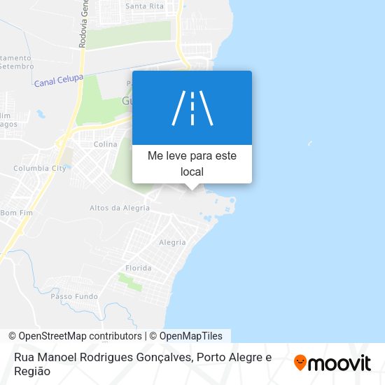 Rua Manoel Rodrigues Gonçalves mapa