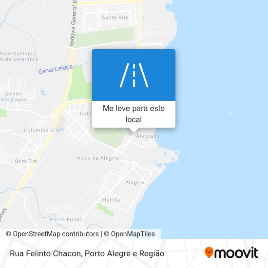 Rua Felinto Chacon mapa